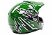Typhoon Youth Kids Offroad Gear Combo Helmet Gloves Goggles DOT Motocross ATV Dirt Bike Motorcycle Green Black, Medium