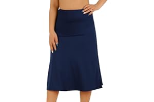 CZRLHYT Womens Skorts Modest Knee Length Skirts Athletic Midi Active Running Skirt