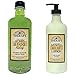 Village Naturals Muscle Aches & Pains Relief Lotion & Foaming Bath Oil Body Wash Relaxing Set