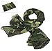 LOOGU Tactical Camo Scarf Military Sniper Veil Camouflage Netting for Hunting Photography Airsoft Desert Woodland Tear-Resistant Polyester Ghillie Accessory (ACU)