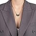 Dissent Pins RBG Dissent Collar Gold Necklace - I Dissent Pendant Necklace - Ruth Bader Ginsburg's Dissent Collar - Necklaces for Women, Silvertone, 16
