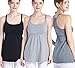 SUIEK Women's Nursing Tank Top Cami Maternity Bra Breastfeeding Clothes