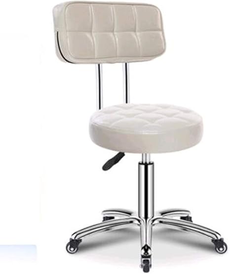 Amazon Co Jp デスクチェア理髪椅子スイベルリフト作業台ベッドルームオフィスチェア白 Color White ホーム キッチン