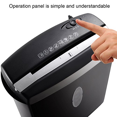 Cross-Cut Paper/Credit Card/Staples Shredder w/Basket Home Office New 10 Sheet - Thumbnail 5