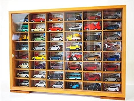 Amazon Co Jp オリジナルハウス 割れにくい前面アクリル扉 トミカ48台コレクションケースw ホーム キッチン
