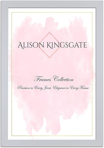 Alison Kingsgate Sleek 14x12 Picture Frame Engineered Wood Silver Front