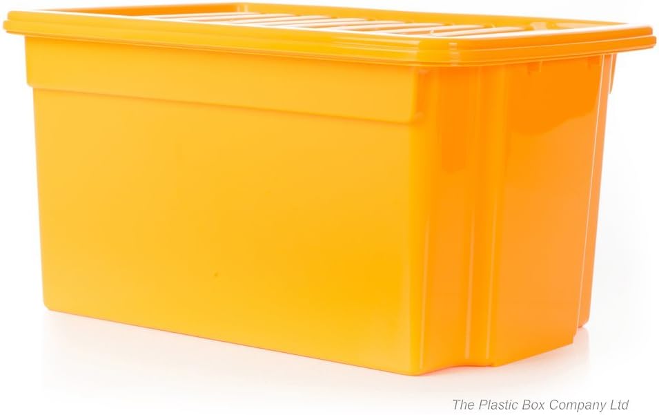 WHAM 50 Litre Large Plastic Storage Boxes with Lids (Pack of 5) Amazon.co.uk Kitchen & Home