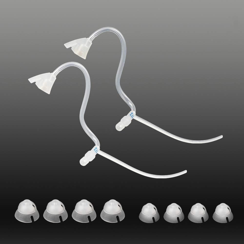 JINGHAO Hearing Amplifier Replacement Slim Sound Tubes and Domes (Size