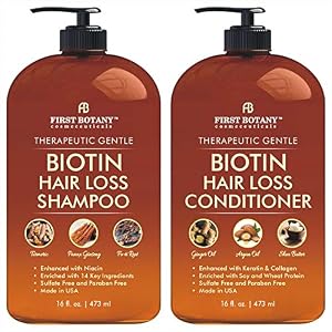 Hair Growth Shampoo Conditioner Set – An Anti Hair Loss Biotin Shampoo and Conditioner with DHT blockers to fight Hair…