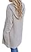 Wollsolo Women's Open Front Long Thick Knit Hoodie Two Pockets Cardigan Sweaters
