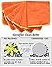 SINLAND All-purpose Microfiber Cleaning Cloths Wiping Highly Absorbent & Lint Free Dusting Rags for Home and Kitchen 12Inchx12Inch Pumpkin 6 Pack