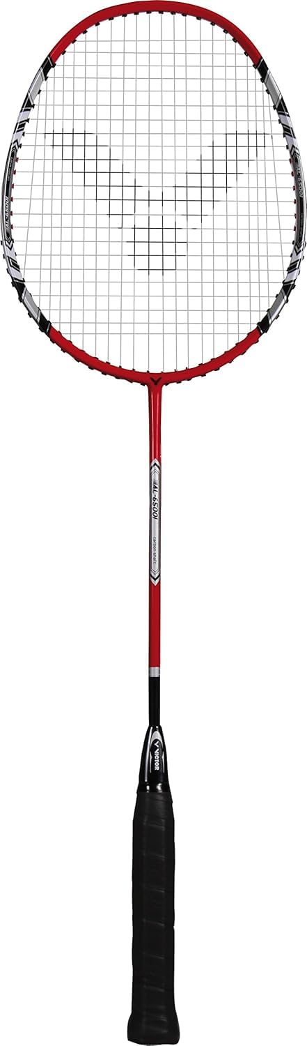 Victor AL 6500 Badminton Racket – Red/White, 4 Grip – Lightweight & Durable Carbon Racket for Indoor & Outdoor Play, Training & Competitions – Ideal for both Beginners and Professional Players