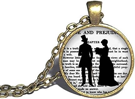 Orgueil Et Prejuges Collier Darcy Et Elizabeth Silhouette Citation De Jane Austen Bijoux Elizabeth Bennett Et Mr Darcy Collier Amazon Ca Maison Et Cuisine
