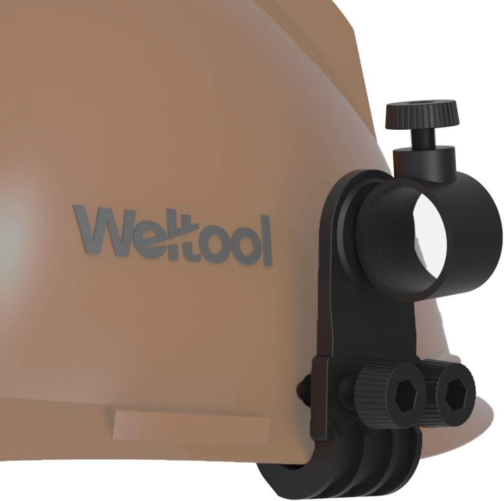 Weltool Hard Hat Flashlight Mount Work Flashlight Clamp Fit for 3M