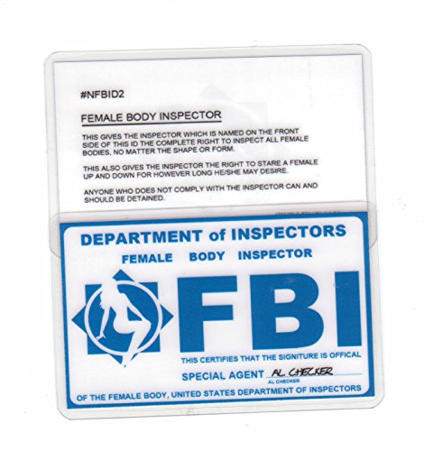 FBI Female Body Inspector Special Undercover Agent Novelty Drivers License / Fake I.d. Identification for Xfiles Fans