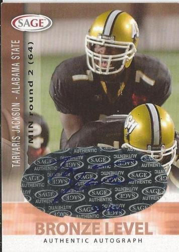 Tarvaris Jackson 2006 Sage Certified Autograph Rc 330650