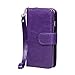 Case for Samsung S5,xhorizon TM FLK Premium Leather Folio Wallet Magnetic Wristlet Soft Flip Multiple Card Slots Case for Samsung Galaxy S5 i9600(Purple)