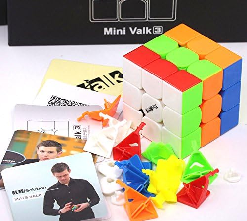 The Valk 3 Mini QiYi 3x3 Stickerless Speed Cuber 4.74cm Magic Cube