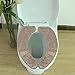 Sinland Paste-type Portable and Washable Toilet Seat Warmer Toilet Seat Cover Cushion Pads (Blue+Green+Light Brown) 15.7inchx3.1inch