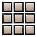 9PCs 4x4 Square Picture Frames Black Wood Instagram Photo Image fit Window 3.6 x 3.6 Wall Decoration