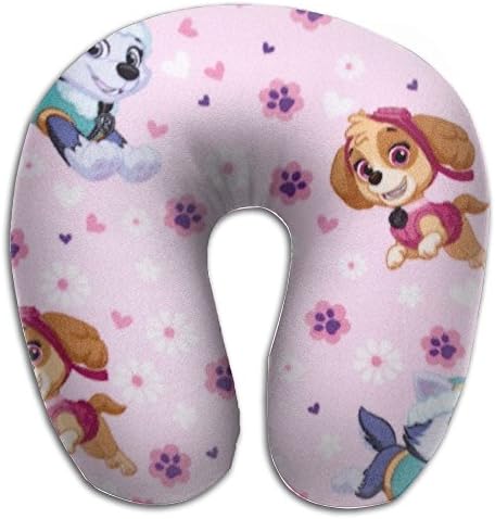 Comfortable Travel Pillow, Master Neck Pillow, A Paw Patrol Pup Power Light Pink Memory Foam Pillow For Travel, Home, Neck Pain