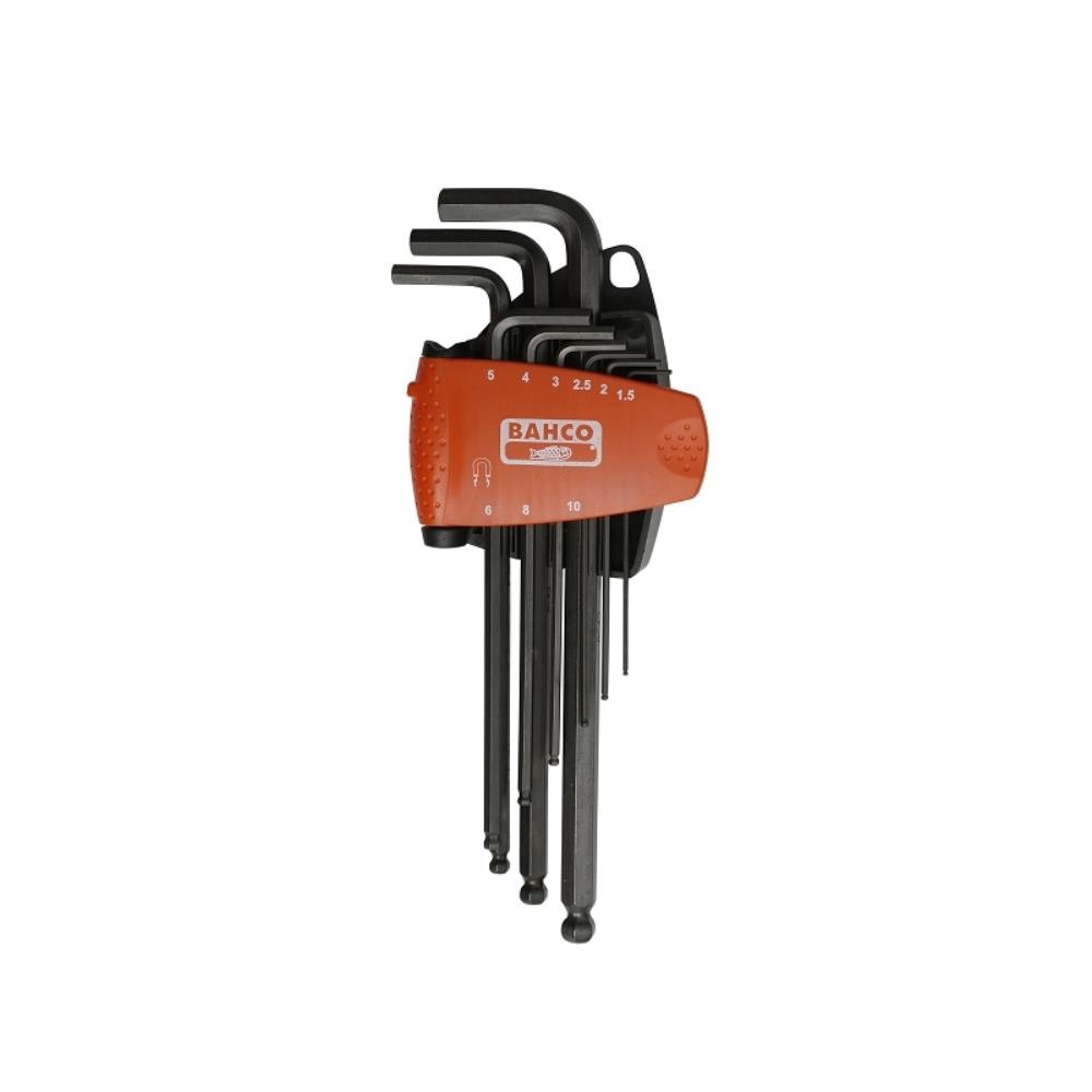 Bahco BE-9688 Hexagon Offset Screwdrivers Set, Black/Orange