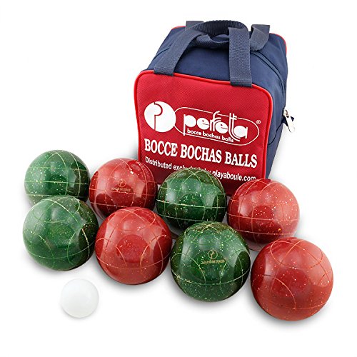 Perfetta Club Pro Bocce Ball Set 107Mm Made In Italy Fleck Color