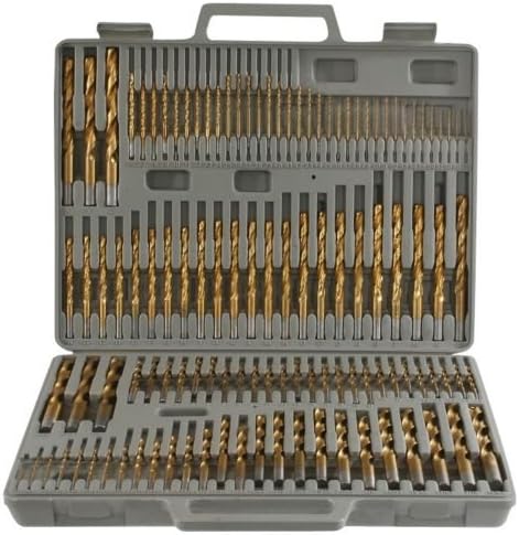 115pc Titanium Drill Bit Set w/Index Case Number Letter Fractional