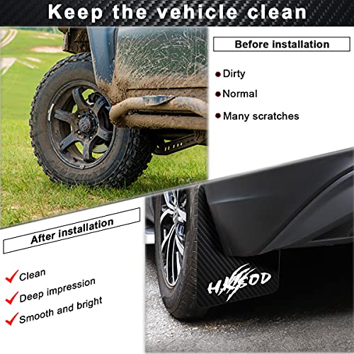 Car Mud Flaps Universal Mud Guard with Positioning Plate, Punch Tool