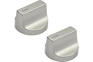VIKKSAER W10850027 W11517331 Stove Knobs 2Pcs, Replacement for Whirlpool WEC310S0LS1 WEE515S0LZ1, Replaces W11117415 W1145884