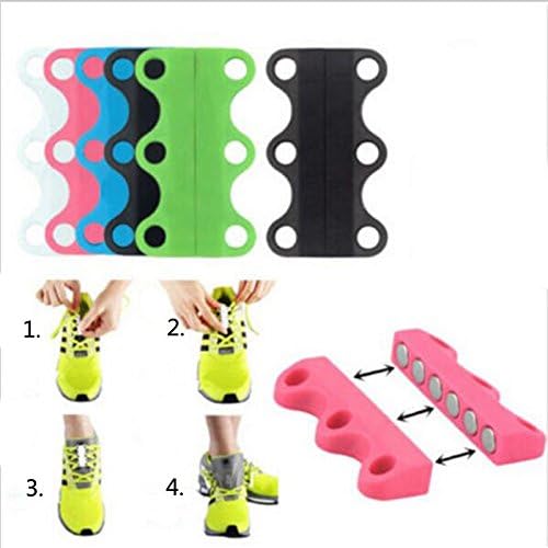 2PCs/Pair Magnetic Shoes Closures No-tie lazy shoelaces Innovative Casual Motion magnetic buckle quickly without tying shoelace