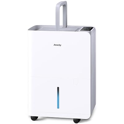 3500 Sq.Ft Basement Dehumidifier,AEOCKY Max 50 Pint/D Drain Hose Dehumidifier for Home,Bedroom,Bathroom,Room,Intelligent Humidistat,Quiet