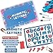 Magnetic Letters with Double Sided Dry Erase Magnetic Board - Alphabet Magnets Uppercase Lowercase Punctuation and Storage Box - Classroom & Home Education Learning for Vocabulary Sentence Building