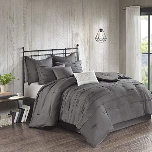 510 Design Jenda 8 Piece Comforter Set Grey King