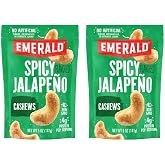 Emerald Nuts, Jalapeno Cashews, 5 Oz, Resealable Bag (Pack of 2)