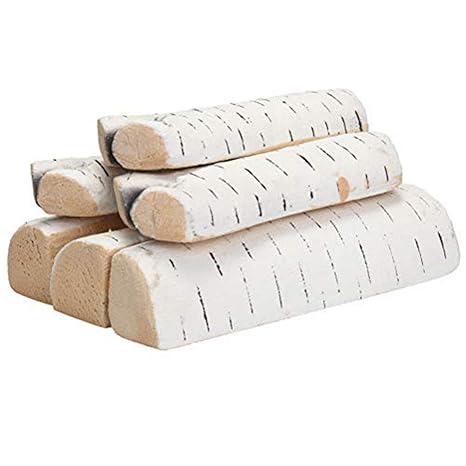 Buy Aukenrn Ceramic Logs For Fireplace Set 6 Piece Large Ceramic