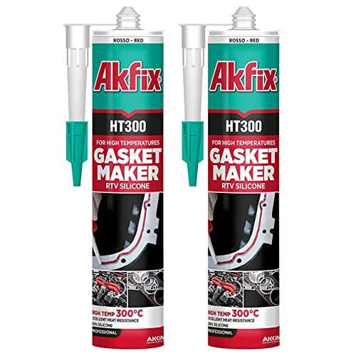 Akfix HT300 High Temp Silicone Sealant RTV Gasket Maker, High Heat