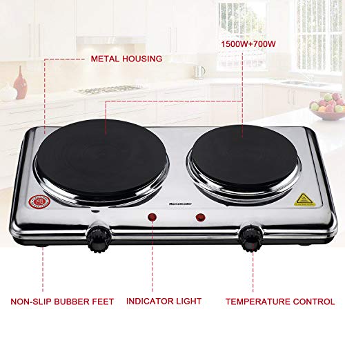 2 Homeleader+Cooking+Electric+Adjustable+Temperature