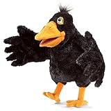 Folkmanis Beaked Crow Two-Handed Puppet Plush, Yellow