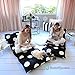 MOOSENG Lounger Cover – Inflatable Air Bed, Floor Mattress or Bean Bag Chair Alternative. Black and White Polka Dot Pattern Makes it Fun and Stylish