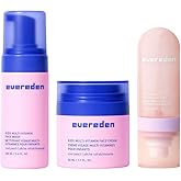 Evereden Kids Multi-Vitamin Hydrating Face Mist, Face Wash, & Kids Face Cream Set: Clean, Vegan, and Multivitamin-Rich Kids Skin Care Set for 6 & up - Moisturize, Nourish, Protect, & Refresh
