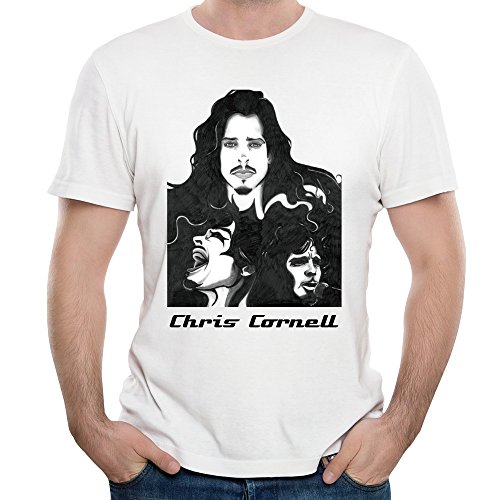 DF Mans Chris Cornell I Am The Highway T Shirts White L