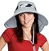 Tirrinia Wide Brim Flap Cap with Floral Ribbon for Women - Perfect for Beach, Gardening, Hiking, Fishing, Safari