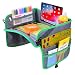 Kids Travel Tray for Cars, Plane, Stroller, Lap - Car Seat Activity Table with Zippered Pockets, Cup/Tablet Holders and Large Surface for Snacking, Homework, Play, Drawing
