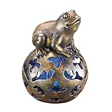 Solar Leaping Frog Bug Zapper Figurine
