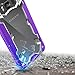 Zizo Proton 2.0 Series Compatible with Samsung Galaxy S8 Case Military Grade Drop Tested with Tempered Glass Screen Protector Purple Clear