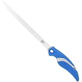 CUDA 9" Fillet Flex Titanium Bonded Corrosion Resistant Stainless Steel Blade Fish Knife with Precision Ground Flex Edge &amp; Non-Slip Scale Pattern Grip | For Freshwater &amp; Saltwater Use