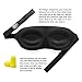 KCOOL 3D Eye Sleep Mask Blindfold Cover for Sleeping Travel & 1 Set of Earplug and 1 Carry Pouch