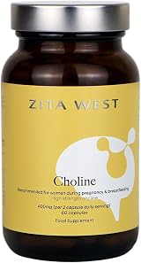 Zita West Choline Supplement 400mg Bitartrate 60 Capsules Pregnancy Postnatal view 1
