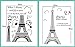 BestGrew Paris Effiel Tower Wall Stickers Home Decals for Living Room Bedroom